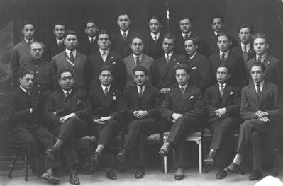 Tartu group (?)
Left to right.
Bottom row: Isaak Furmanski
