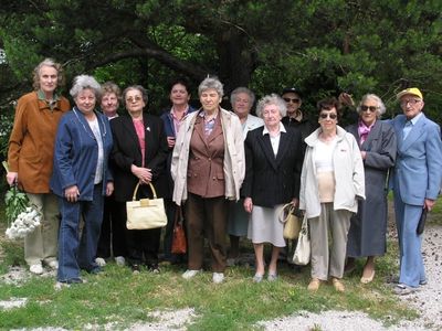 Remembering deportations of 14/6/1941 ( Rahumäe 14/6/2007 ) - 1
Left to right - Nata Ring, Rita Blumberg, Sofia Popova (Brodovsky), Ruth Strasch (Brodovsky), Ita Bassel, Bella Schapiro, Rachel Randvee (Zivjan), Broche-Golde Gordon (Kats), Mihel Kats, Ljuba Rosenberg (Turetsky), Mariascha Wasserman, Elchonen Saks
