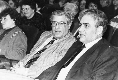 1989 - The first annual conference of the Estonian Cultural Society in the Tallinn Polytechnical Institute - 2/4/1989
Finland representatives Dave Libkind and Elias Sella
