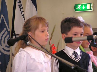 The first school day in the Tallinn Jewish school - 3/9/2007
