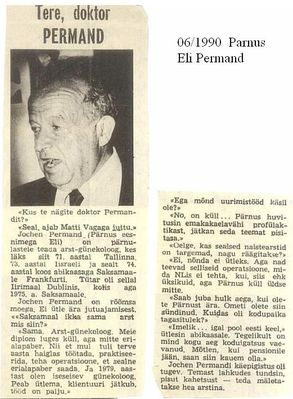 Permand Eli (1926-1999)
Dr Eli Permand
