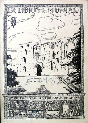 Limuwia ex libris.
From Limuwia songbook published in 1928 in Tartu.
