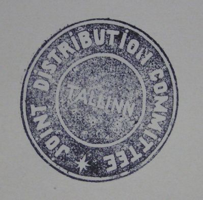 JOINT Distribution committee - 1922
