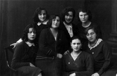 Group  ~1930
Left to right: ?, ?, Sonja Serman (Lopavok), ?, ?, ?, ?
