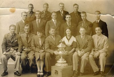 1936 Berlin Star Race winners - the Estonian team 
The first from right in the first row - Savel Kletski
