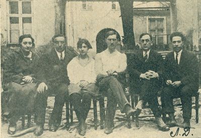 1920 - first Maccabi administration
Left to rifgt: ?, ?, ?, V. S. Utechin, B. Beltschikov, Nissan Asnovitsch
