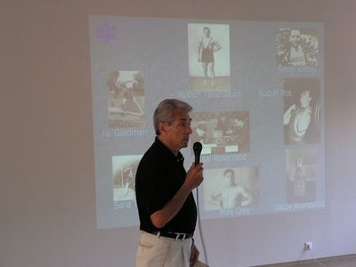 XII European Maccabi Games in Rome 4-12/7/2007 - the ceremony in the Jewish Community
The manager of the team Avi Dobrusch talks about the history of Maccabi Estonia
