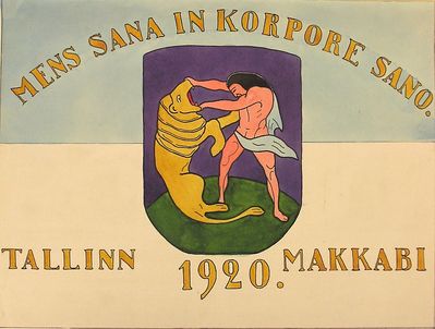 The Maccabi Tallinn flag - 1920
