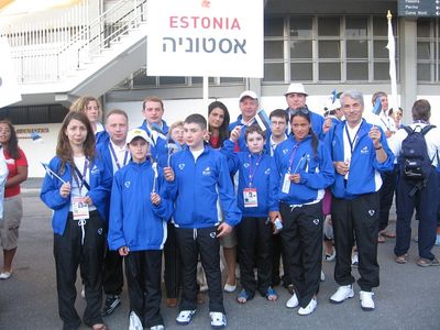 XII European Maccabi Games in Rome 4-12/7/2007 - the Team
