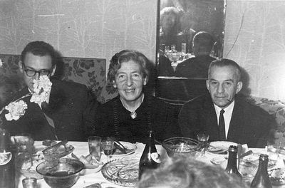 Schebersteins
From left - Viktor Brin, Mery Scheberstein (Fürst), Anatoli Scheberstein
