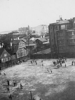 Tallinn - 1938. View from the second floor of the Tallinn Jewish Gymnasium - 1938 or 1939
