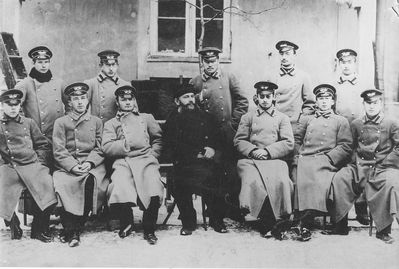 Henrich (Genrich) Gutkin with the students of the Juridical faculty of the Sant Petersburg university 
Heinrich Gutkin - 4th from left.
