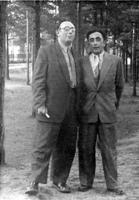 Saja (Sergei) - left and Boris Levin
