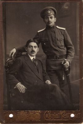 Brothers Polykovski 1916-1917.
Jossif (left) and Samuil Polykovski
