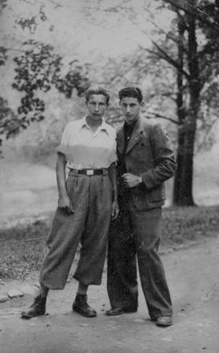 Svitski Kopl and Schois Israel  - 9/7/1939 in Riga at time of "Hachshara"
