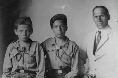 Pärtel family - 
Left to right - David, Zvi (Heino, Hirsch) and Abram (Oskar) Pärtel
