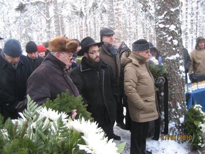 Holocaust remembrance day - 27.1.2010 in Klooga
