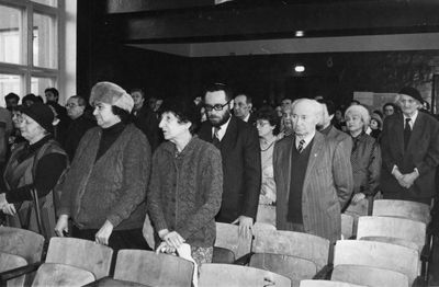 Holocaust meeting in the Jewish school - 15.12.1991
