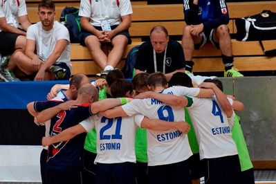 Futsal - "We can do it!"  And we did - a Bronze medal.
