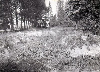 Anti-tank ditch near Tartu in 1941. Most of the Jews that remained in Tartu were killed here.
