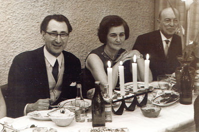 1970. 
Left to right: Aleksander Kahn, Olga Kahn, Ilja Isrin
