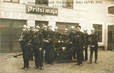 Pärnu firebrigade (VI department). 13.8.1922
