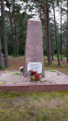 Pärnu maakond, Tahkuranna vald, Reiu küla Rae. Erected in 1960's.  Picture taken in September 2014.
