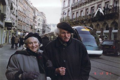 Lena and Efim Saidelson in Strasbourg - 9.12.2001
