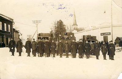 Lurje Abram shop in Jõhvi - 1931.
Soldiers in Jõhvi. 24.2.1931.
