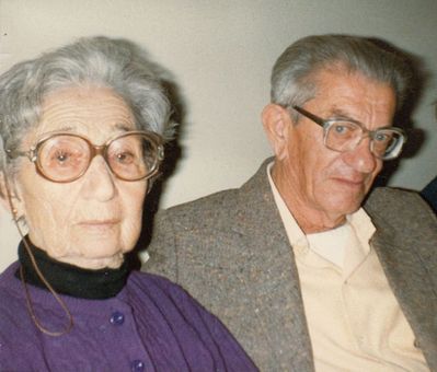 Benjamin Gordon (Gordin) and Ester Levin (Kofkin)
25.12.1986. Jerusalem
