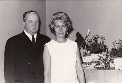 Mendel Ditman (1918-1977) with Vera Ditman (Majorov) (1920 - 1997)
