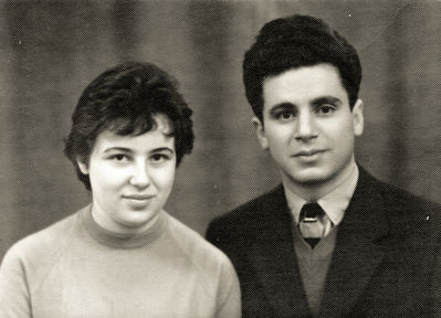 Rita Blumberg (Levin) and Morris Blumberg (1938-2000) in 1961 in Tallinn
