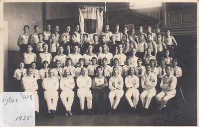 "Dorpater Turnverein" (DT) in 1925. [Dorpat (Tartu) gymnastics society] [Tartu Võimlemisühing - DT 1925. aastal]
