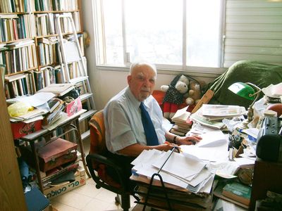 Prof Michael Heltzer at his 80 Jubilee (2008). Haifa.
