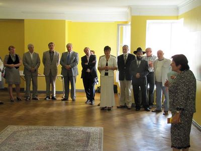 5. Opening of the exhibition
Estonian Jewish Community Chairperson Mrs Alla Jakobson addressing the audience
