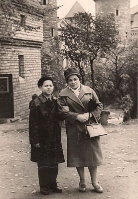 Silvia (Kuka) Meiertal (Hirschovitsch) with Ilya Meiertal in 1961
