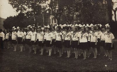 Group of the Maccabi girls. 1928
