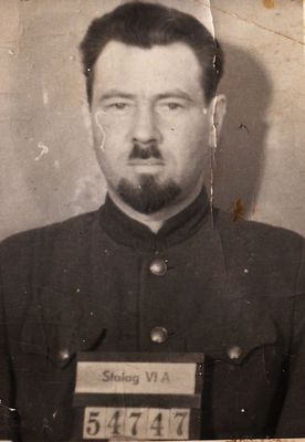 Isak Pavlovski. 1945 after release from the POW camp Stalag VI/a in Germany
