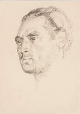 Schmerl (Schmuil) Jasman (1915-1996)
Drawing of Johannes Saal. Tartu kunstimuuseum  TKM TR 15187 B 3339
