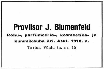 Blumenfeld Jacob - pharmacist
