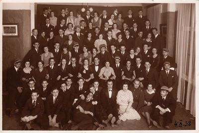 1932. Tartu students. 4.10.1932. Celebrating 10 years of Hasmonea
