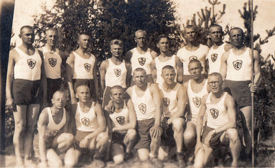 Army sports team. Tartu. 2. Üksikjalaväe pataljon (Ü2P). ~1933.
