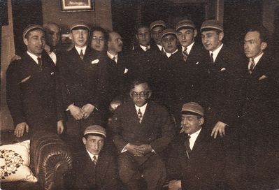 Zeev Jabotinsky with Hasmonea members. May, 1939. Tartu
