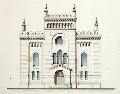 Plan of the synagogue. 1883
