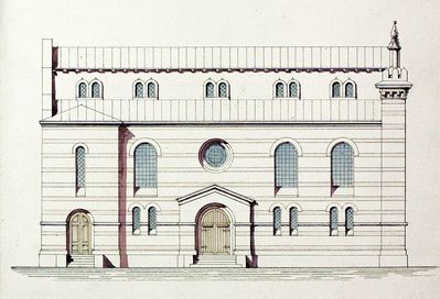 Plan of the synagogue. 1883
