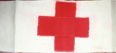 The Red Cross band belonging to Hirsch Band (Estonian army medical attendant in 1919)
